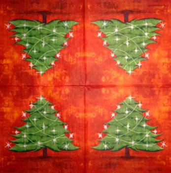 195 Christmas Flowers - 3-ply (red) - Ihr